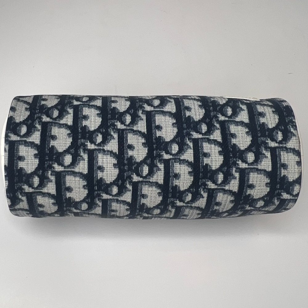 Christian Dior Vintage Blue Trotter Monogram Toiletry Pouch/Makeup Bag| PRELOVED - Picture 11 of 13